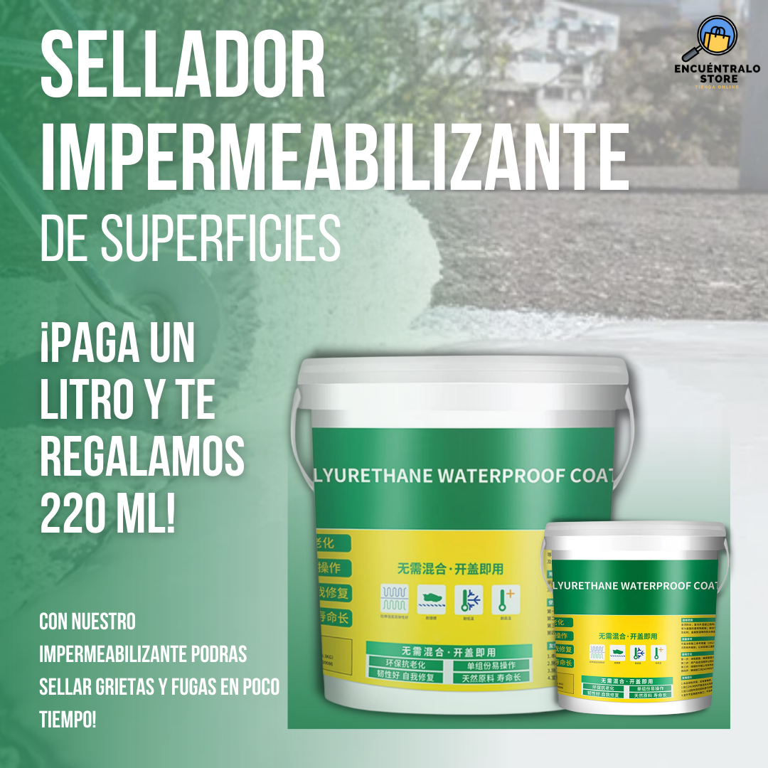 FLOORCARE™ SELLADOR IMPERMEABILIZANTE DE SUPERFICIES 1 LT + 220 ML GRA –  Encuentralo Colombia