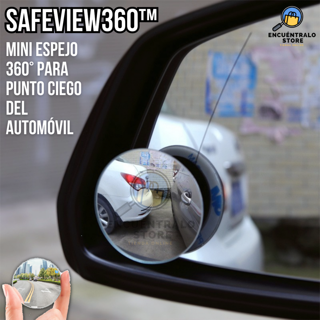 2X1 SAFEVIEW360™ MINI ESPEJOS 360° PARA PUNTO CIEGO DEL AUTOMÓVIL